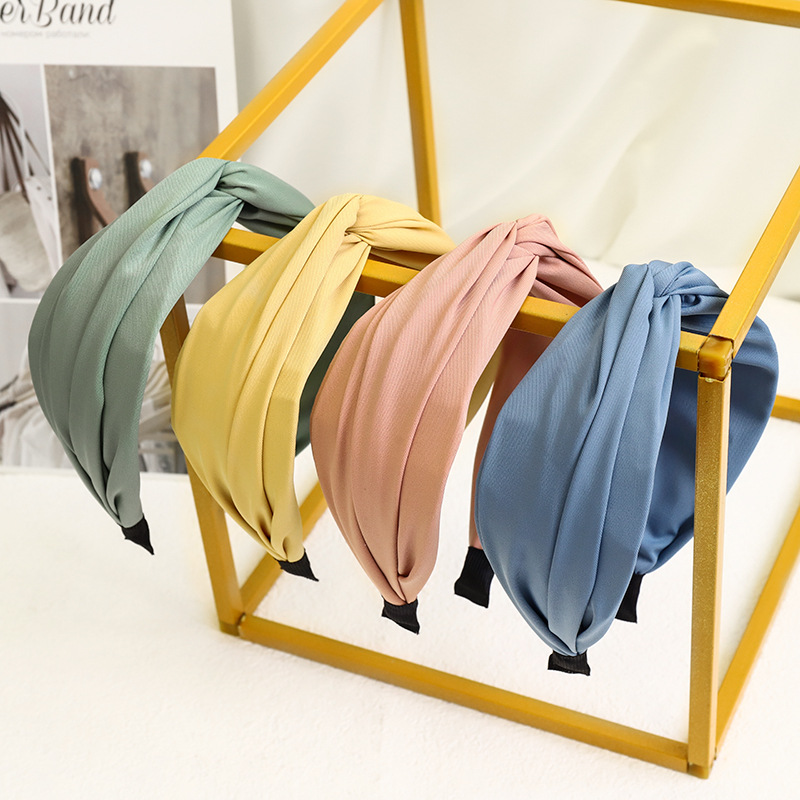 Spring New products Solid Hair hoop wholesale Alyssa overlapping Head hoop Card issuance Dongdaemun Hairdressing F381