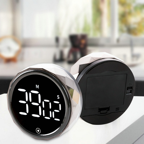 Amazon Self-Discipline Rotating Timer Magnetic LED Silent Timer Kitchen Countdown Beauty Exercise Reminder