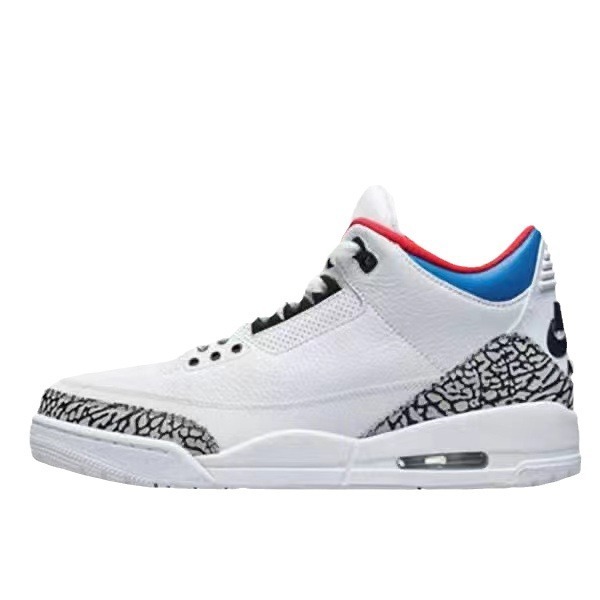 AJ3黒セメントレースブルー藤原浩エアマット実戦バスケットボール靴ジョー3滑り止め耐摩耗性男女レジャー運動靴|undefined