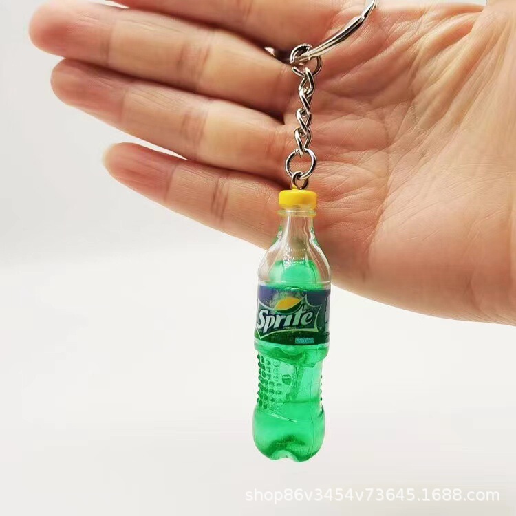 かわいいミニコーラフェンダー飲料瓶缶キーホルダーカップルバッグ自動車ストラップ小プレゼント|undefined