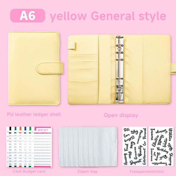 Standard gift package-yellow [budget card 12+ zipper bag 8+ word stickers 2]