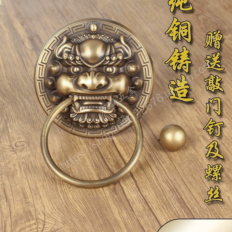 M & китайские старинные ворота с головой зверя