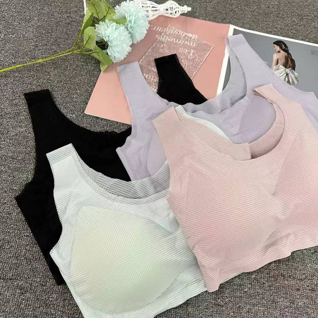Nuevo cinturón de hombro ancho sin marcas, chaleco de alta calidad, bra de yoga, ropa interior deportiva, mujer