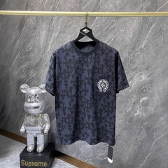 クロスボーダーのトレンドブランド Chrome Heart クロムハート 人気の半袖 Tシャツ ピュアコットン メンズ レディース ゆったり 卸売