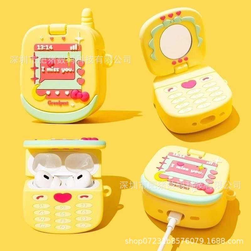 新しい漫画のパターンに適した airpods4 Bluetooth ヘッドフォン カバー Apple 2/3/pro クリエイティブ シリコーン保護カバー|undefined