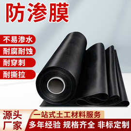 hdpe土工膜防渗膜鱼池水产养殖防水加厚垃圾填埋场人工湖防渗膜