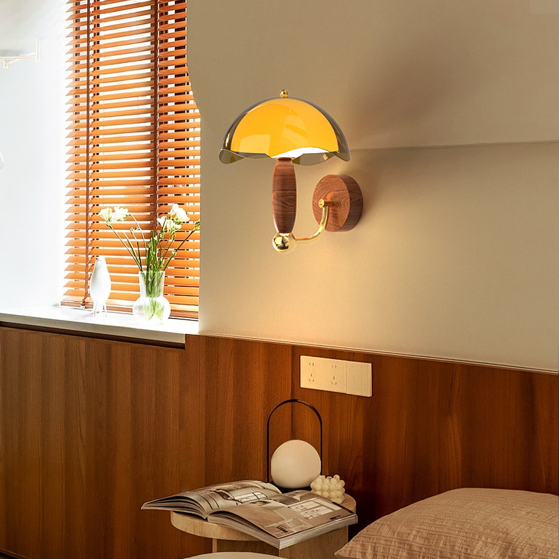 Lámpara de pared de estilo americano silencioso Bauhaus escalera de estilo medieval cabecera de cama francesa retró protector de ojos pasillo lámpara de protección de ojos
