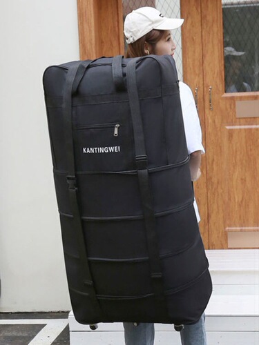 158 aviation checked bag large capacity travel bag universal wheel moving travel folding luggage bag storage Oxford cloth