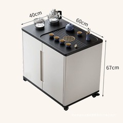 ベランダ移動式伸縮回転茶台移動茶台茶卓客間茶車小型現代軽豪華茶卓