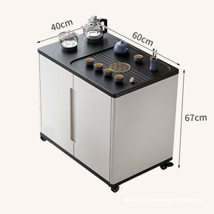 Balcony Movable Telescopic Rotary Tea Table Mobile Tea Table Living Room Tea Car Small Modern Light Luxury Small Tea Table