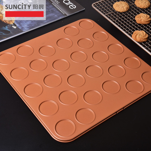 Manufacturer wholesale carbon steel DIY cookie baking pan non-stick macaron baking pan household cake mold baking tools