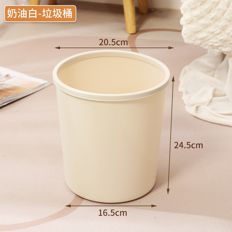 cocina plástico doméstico con anillo de compresión cubo de basura sala de estar dormitorio canasta simple gran cubo de basura del baño