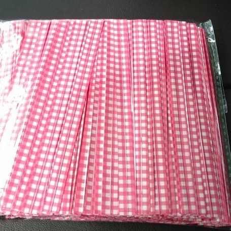 12公分8毫米宽500支一包方格扎丝细扎