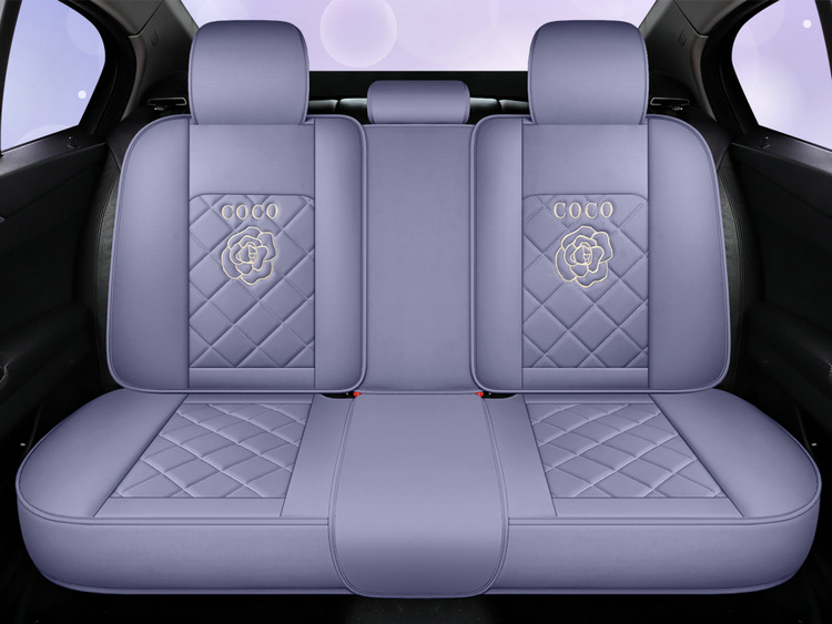Factory Direct Sales Dropshipping All-Inclusive Leather Car Seat Cover Four-Season Universal Fully Surrounded Seat Cover Women's Seat Cushion