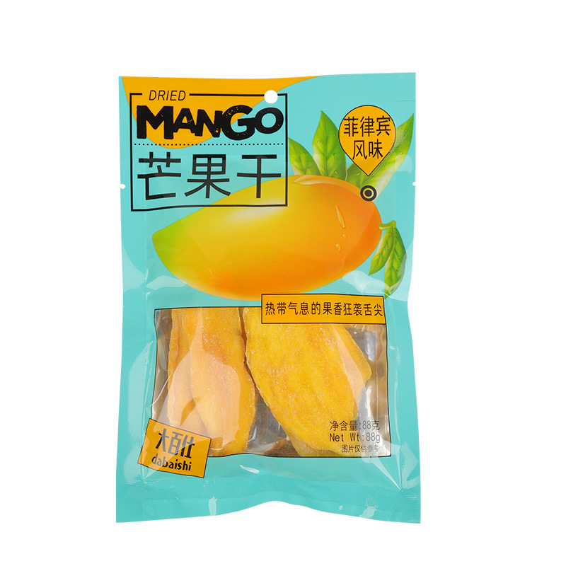 Dabaishi Dried Mango Wholesale 88g Dried Fruit Preserved Fruit Dried Fruit Large Wholesale Office Snacks Preserved Fruit Imported