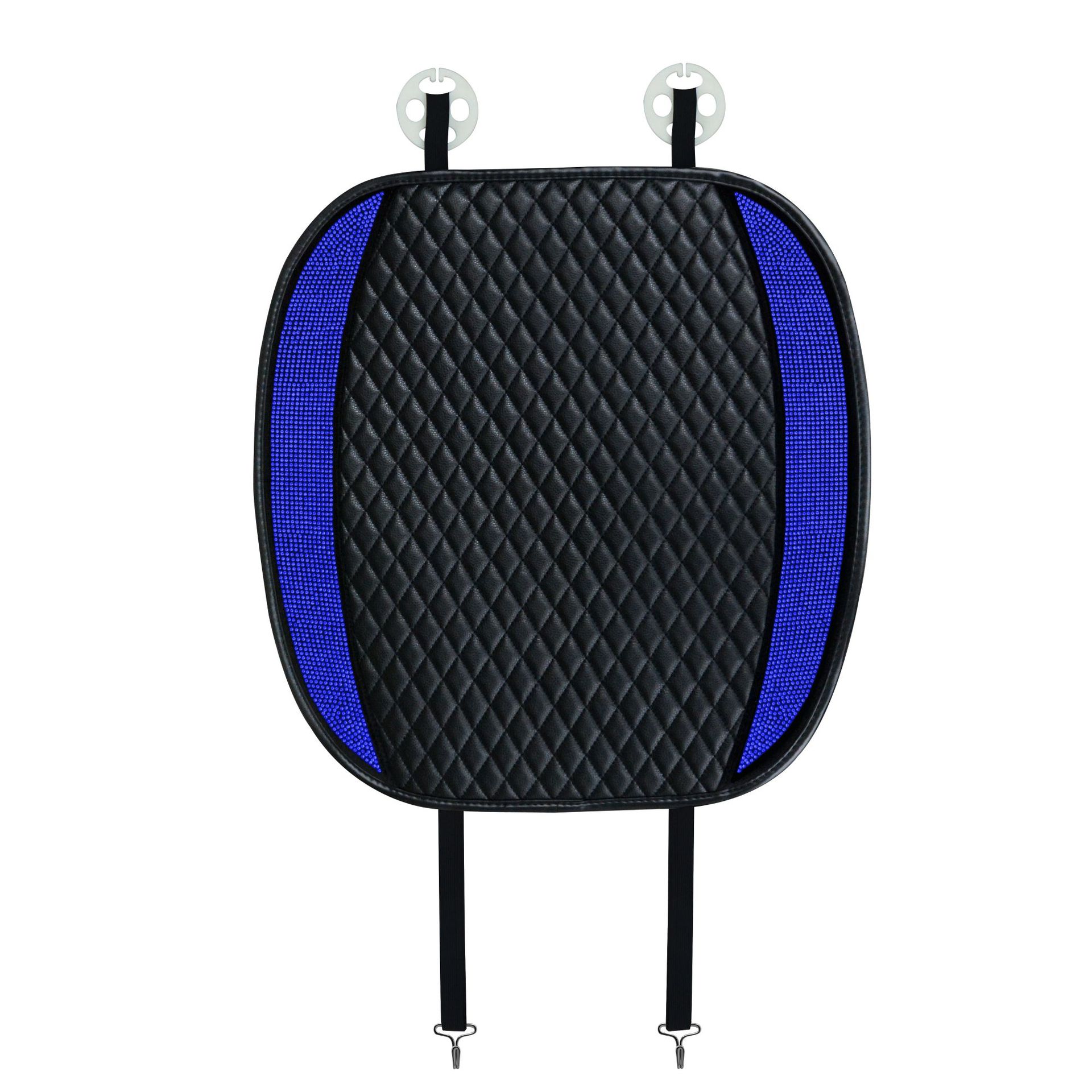 Seat cushion, seat cover, Universal Car Seat Cover - blue-diamond-leather-single-front-seat