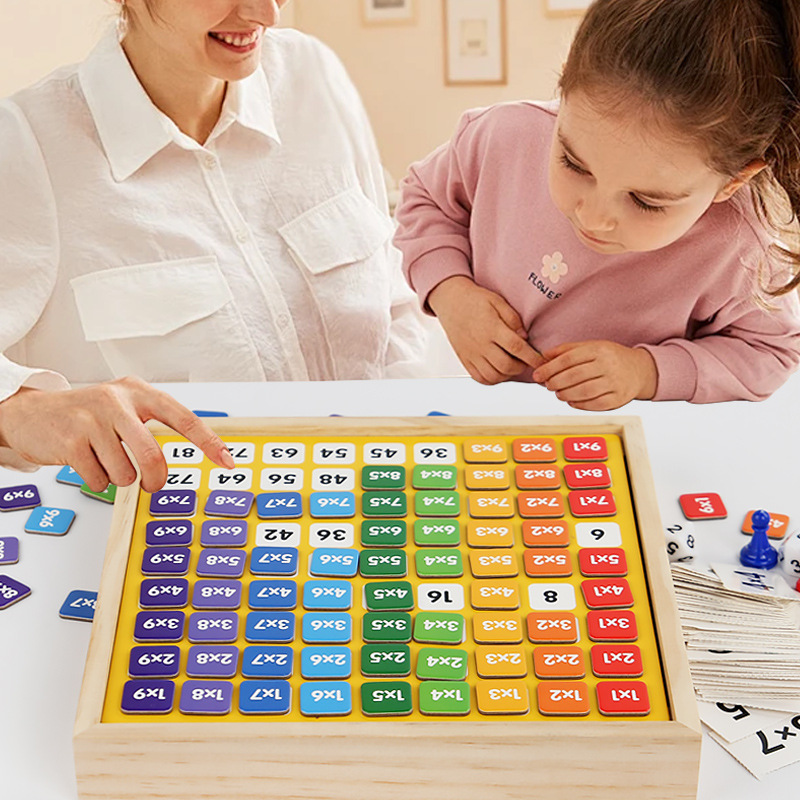 Kindergarten Matemáticas Suma y resta ayudas didácticas, artefacto de descomposición digital, matriz de diez cuadros para niños, juguete de iluminación aritmética