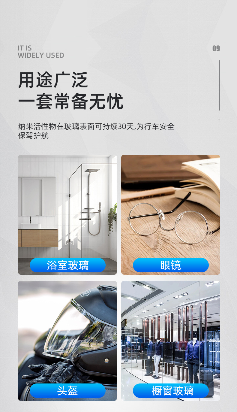 Carefully Selected Car Window Glass Cleaning and Anti-Rain, Anti-Fog Spray, Automotive Glass Rain Repellent, Rearview Mirror Water Repellent