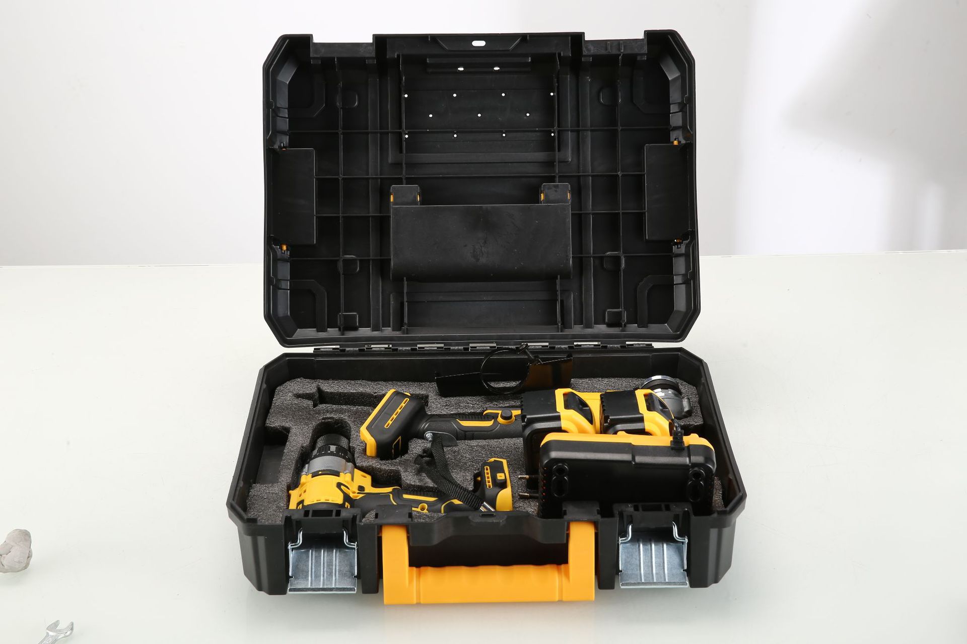 Herramientas eléctricas sin escobillas, molino de ángulo eléctrico sin escobillas, taladro de impacto doméstico recargable de reparación de automóviles, dos conjuntos