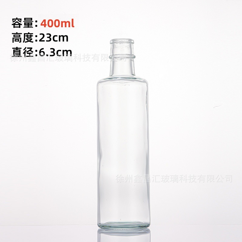 スポットラウンドごま油ボトル漏れ防止 400 ミリリットル醤油酢ガラスボトルプルタグ蓋ごま油ボトル密封料酒ボトル|undefined