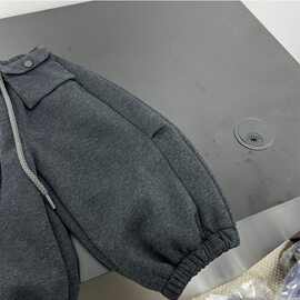黁白男童裤子加绒一体绒2025秋冬新款加厚男宝宝休闲软保暖长裤卫
