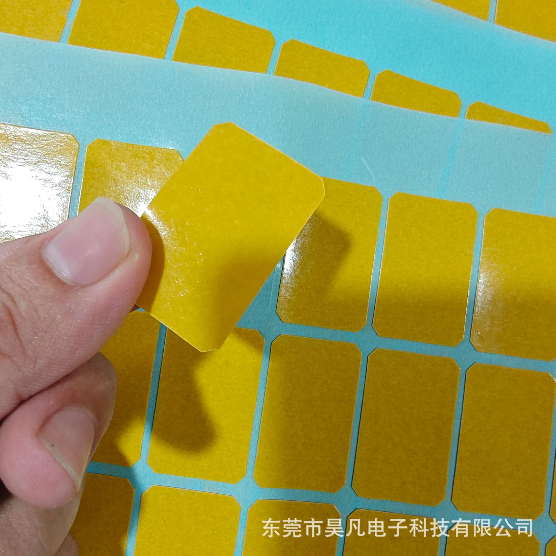 厂家定制耐高温透明PET双面胶 高粘无残留皇冠7965黄纸PET双面胶