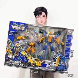 新款变形机器人模型玩具教培机构培训班男孩玩具招生续费礼品批发