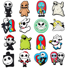 惊悚鞋花洞洞鞋装饰pvc软胶鞋扣万圣节鞋扣洞洞鞋配饰洞洞鞋鞋花