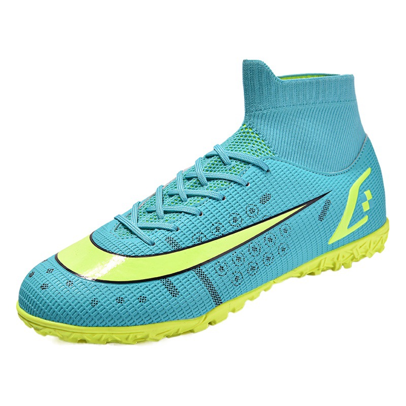 Exportación transfronteriza de la Escuela Secundaria zapatos de fútbol al aire libre de los hombres de uñas largas césped artificial TF uñas rotas de formación inferior de los hombres y las mujeres zapatillas de deporte