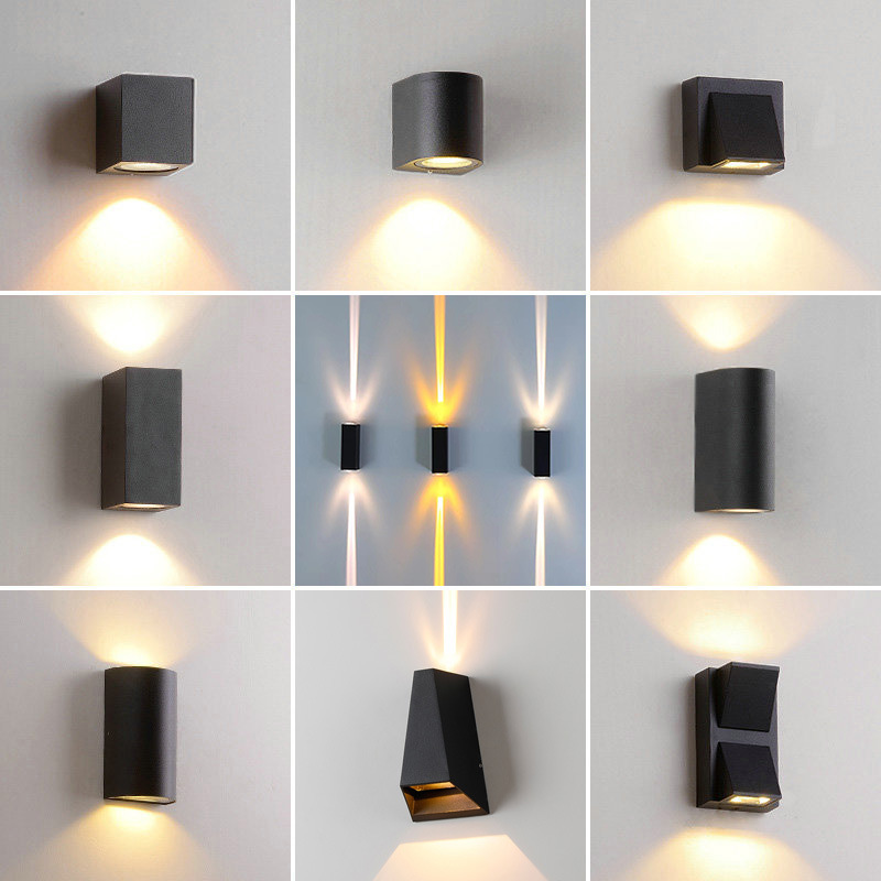 Cross-border wall lamp modern simple outdoor waterproof led wall lamp hotel creative aisle staircase corridor living room bedside