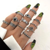 Retro metal ring, fashionable set, advanced accessory, Amazon, European style, high-quality style, wholesale