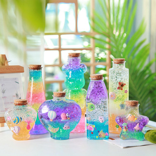 Bottle Bubble Big Bead Drifting DIY Material Package Plastic Bottle Kidsren's Handmade Collection Water Baby Wishing Ocean Star Bottle
