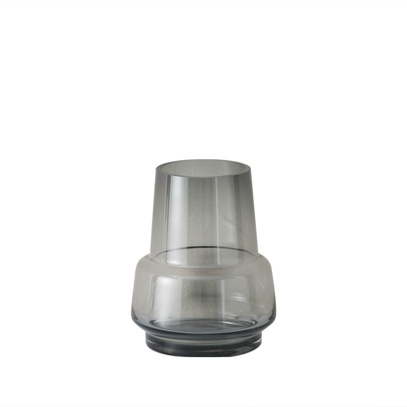 Adornos decorativos de jarrones de cristal para mesa de comedor y sala de estar, arreglos florales, macetas, flores secas de estilo americano, decoración nórdica para el hogar.