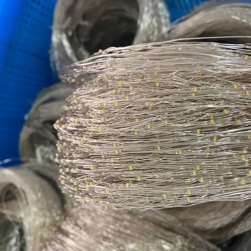 Factory-direct wholesale LED copper-wire lights, flat-glue bare light strings, New Year decorations, waterproof semi-finished festive fairy lights.