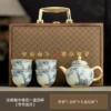 [【节节高升青茶壶款5件套】【礼盒装】]