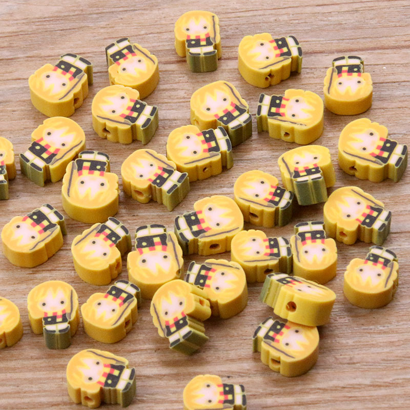 27 color mezclado suave cerámica Punch pieza animal fruta amor perlas DIY niños collar pulsera