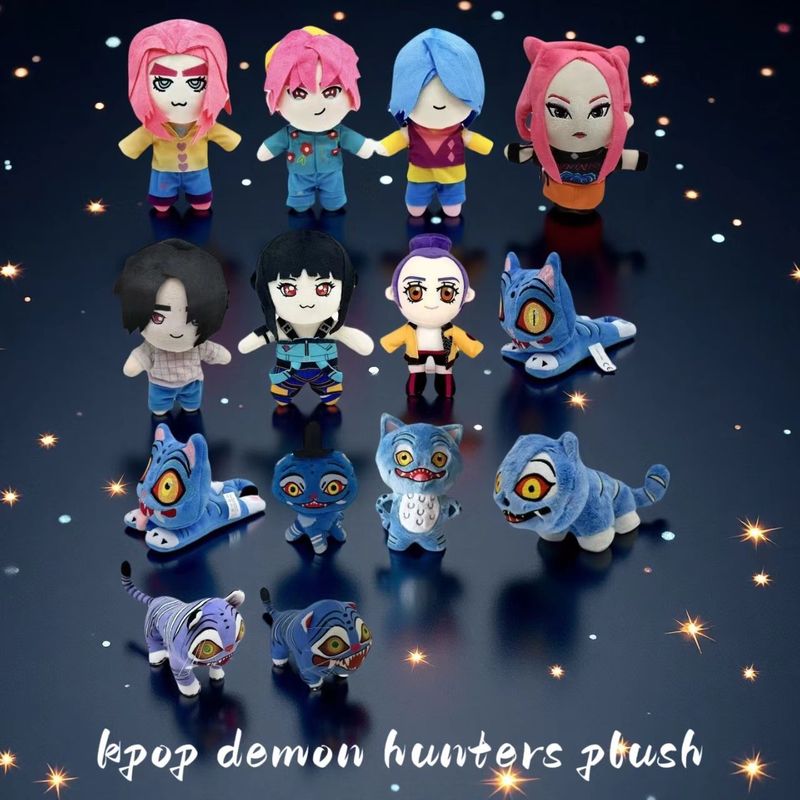 New Product Kpop Demon Hunters Plush K-Pop Demon Hunting Girl Group Tiger Plush Toy Doll New Product Kpop Demon Hunters Plush K-Pop Demon Hunting Girl Group Tiger Plush Toy Doll