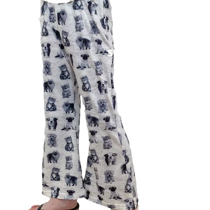 Children's thin black flared trousers for leisure, children's clothing, new collection, western style