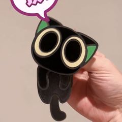 卡通天才罗小黑小猫谷子战记亚克力钥匙扣钥匙圈摇摇包挂件萌物