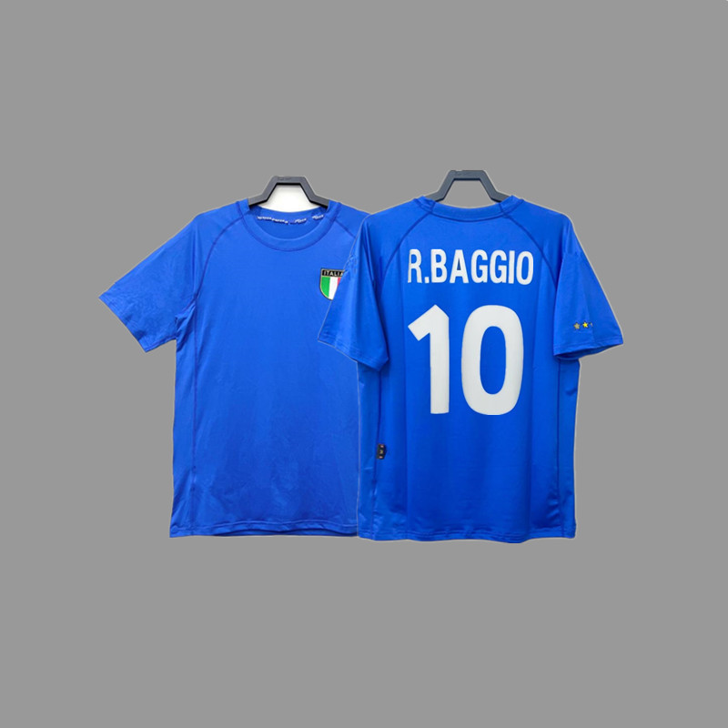 レトロジャージサッカーユニフォームイタリアユニフォームマルディーニバッジョピエロトッティカンナバロジャージ|undefined