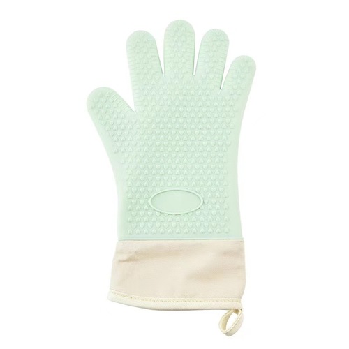 Heat-resistant gloves, insulated and thickened silicone, kitchen oven-specific baking, high-temperature resistant, non-slip, heat-proof, microwave oven baking