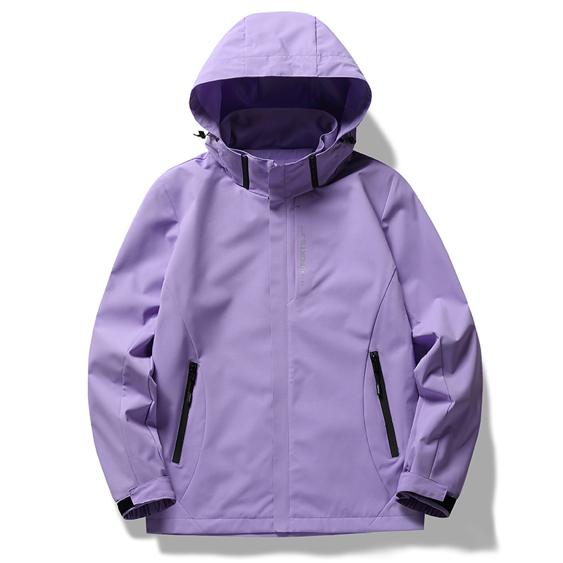 Einlagige, dünne, elfenbeinweiße, bestickte Teamuniformjacke für Herren und Damen_voghion.com
