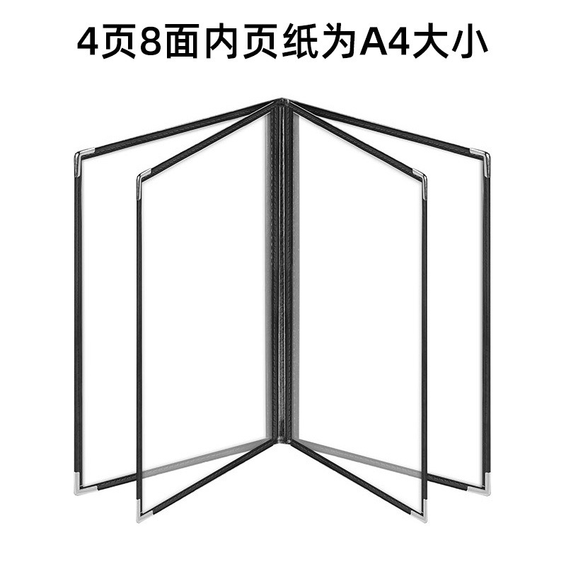 国境を越えた透明な PVC ルーズリーフ レシピブック レストラン メニュー ホルダー レストラン レジ ホルダー プライス リスト a4 レザー メニュー ブック|undefined