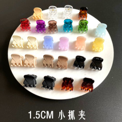 1.5CMミニ小クリップ可爱い前髪クリップ割れヘアクリップお姫様髪编みクリップヘアピントップクリップヘアアクセサリー
