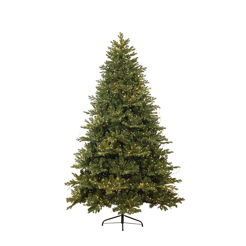 Hoja híbrida lujosa cifrada luminosa árbol de Navidad set árbol de sepino hogar decoración de la sala de estar gran decoración de suelo