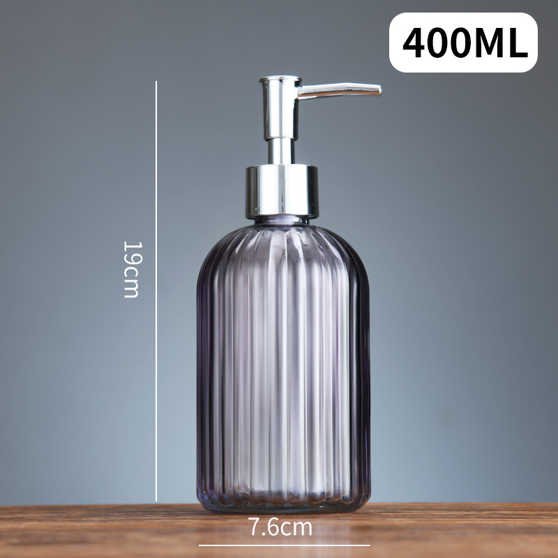 Botellas de vidrio para jabón y champú