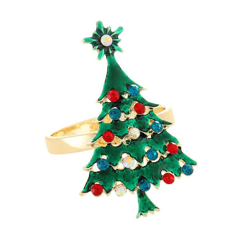 ナプキンはクリスマスツリーの鈴を掛けます。|undefined