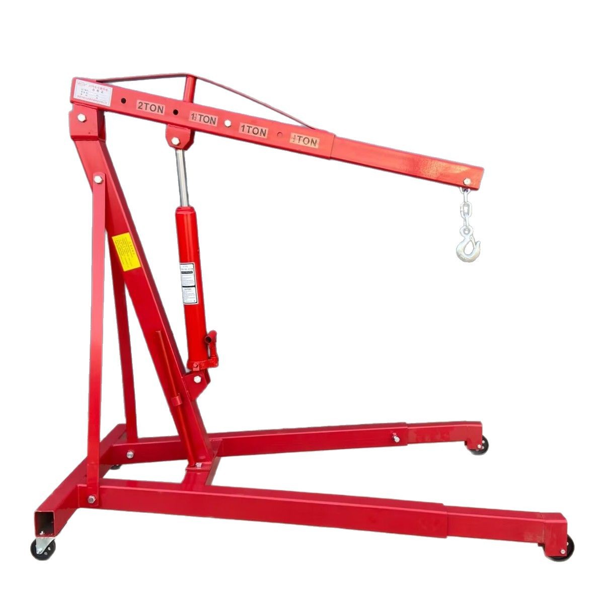 Motor de automóvil hidráulico, grúa pequeña, grúa pesada, grúa fija móvil de reparación de automóviles de 2 toneladas y 3 toneladas