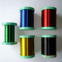 0.3mm0.4mm0.5mm手工DIY彩色铁丝线钩毛线花纽扣花串珠烤漆细铁丝