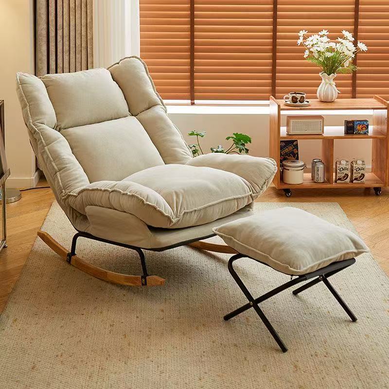 云朵新款摇椅摇摇午休休闲家用阳台单人客厅沙发躺椅懒人卧室